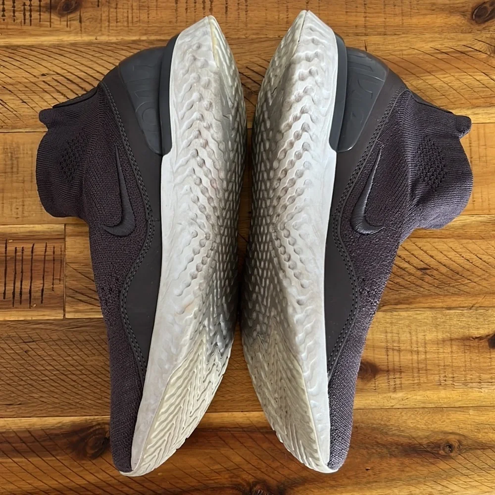 Nike Rise React Flyknit Training Shoes Grey Women's Size 7.5
